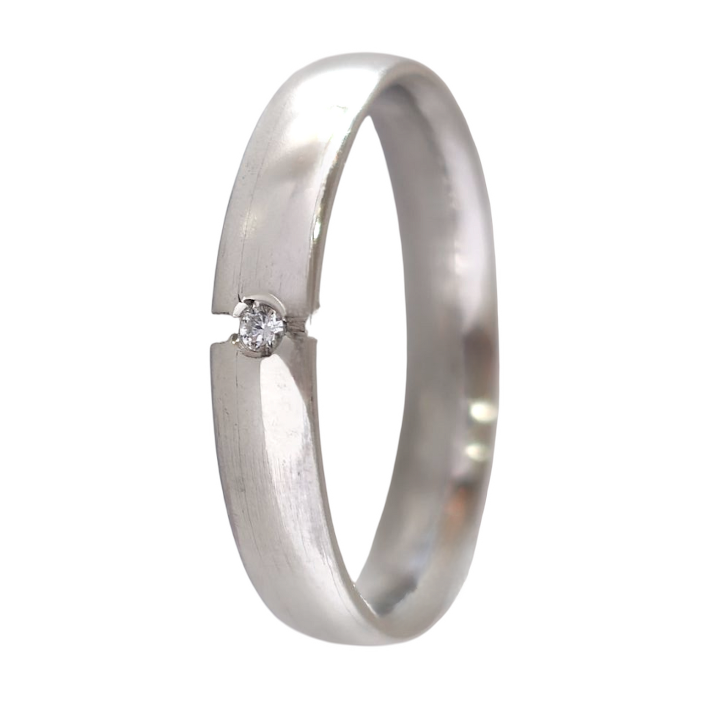 Aliança 4mm Prata