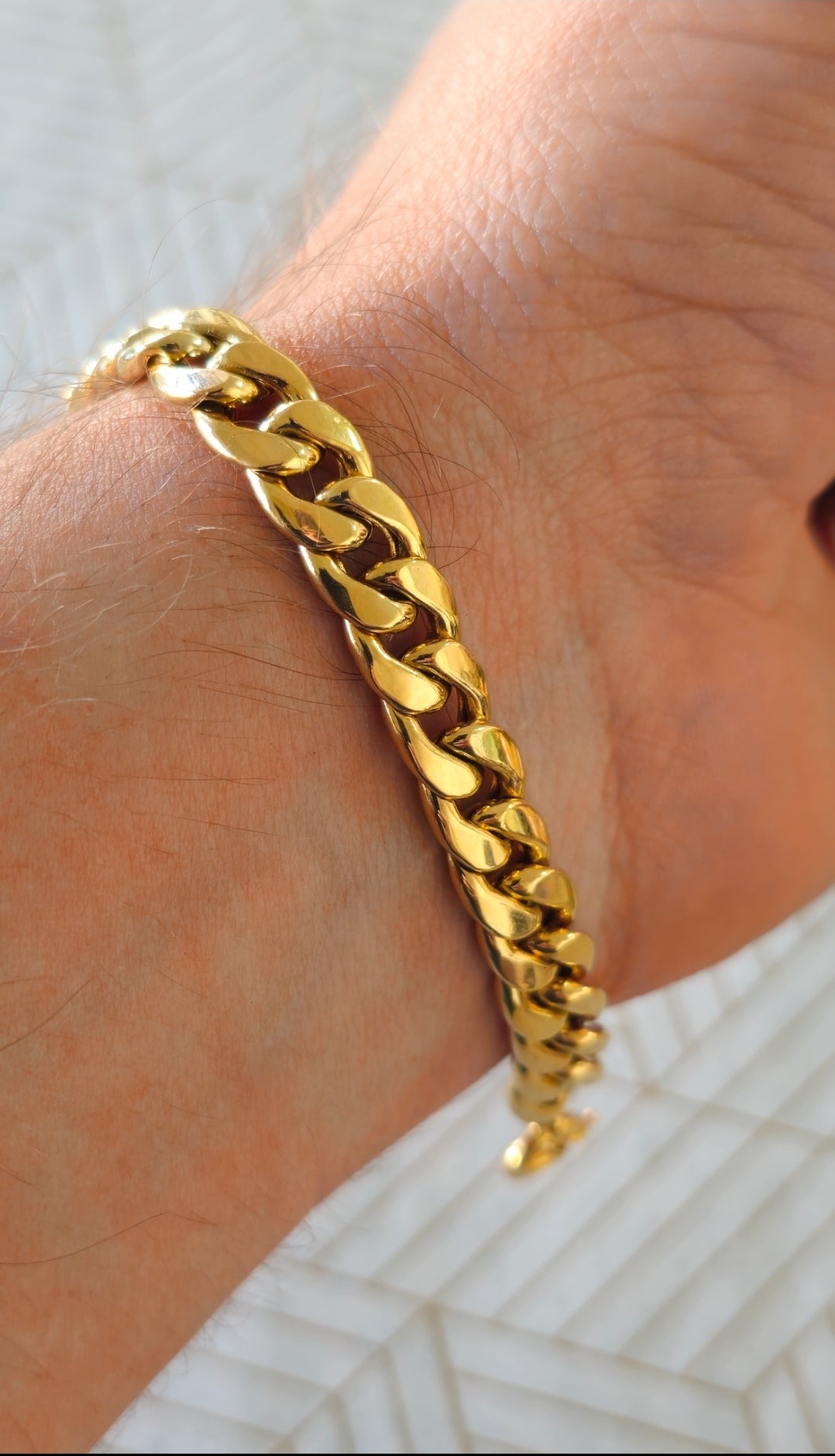 Pulseira Cubana Ouro