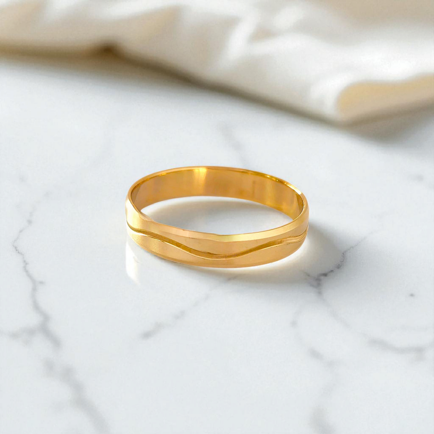 Aliança Ouro 4mm