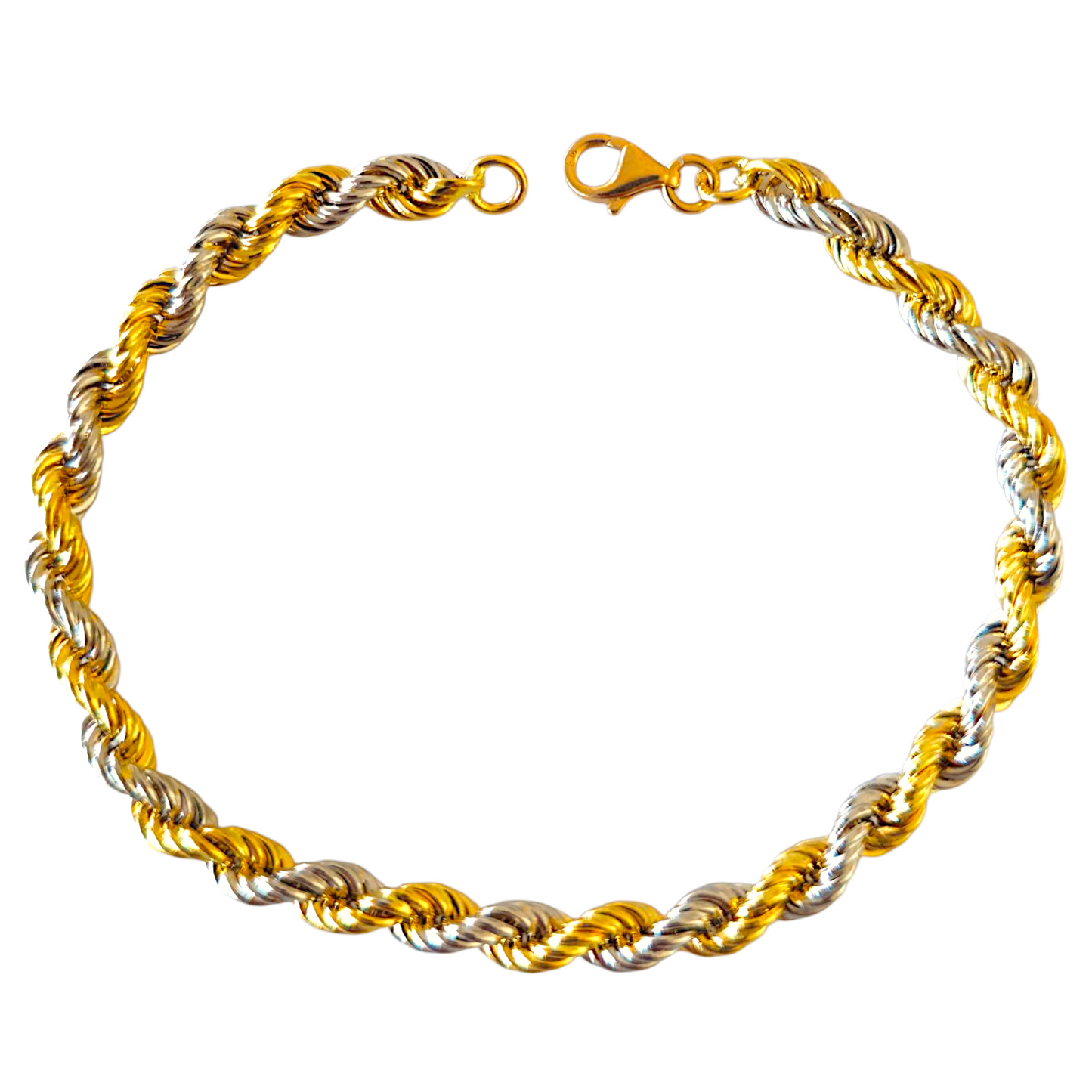 Pulseira Bicolor Ouro