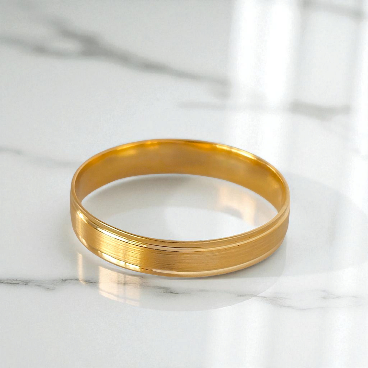 Aliança Ouro 4mm