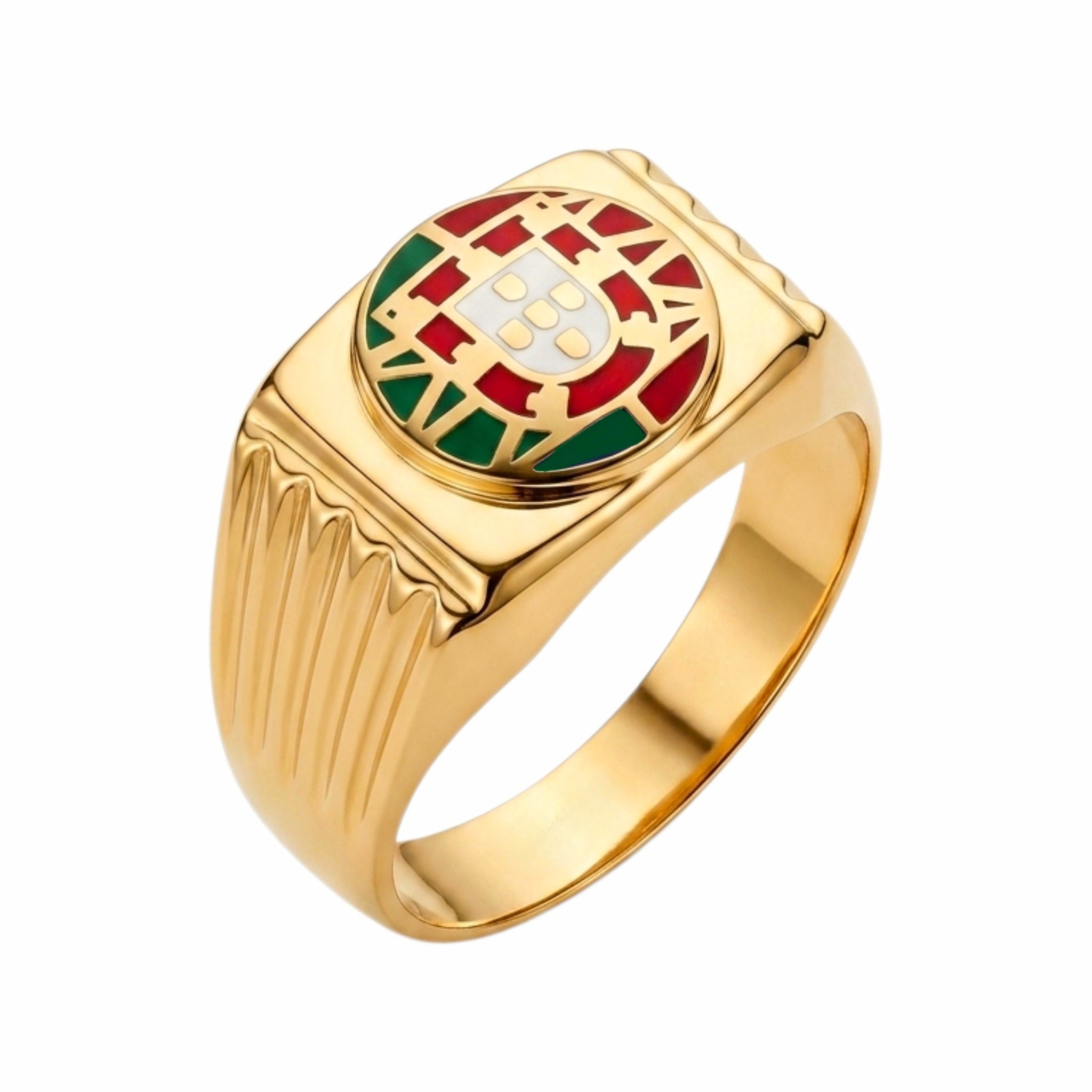 Anéis Bandeira 19k - Aurus Jóias