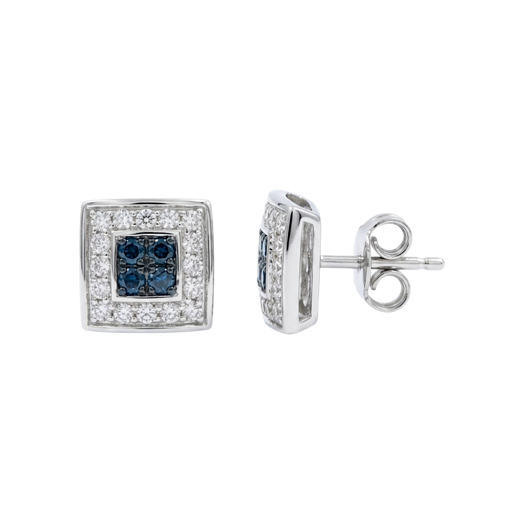 Brincos de Ouro com diamantes