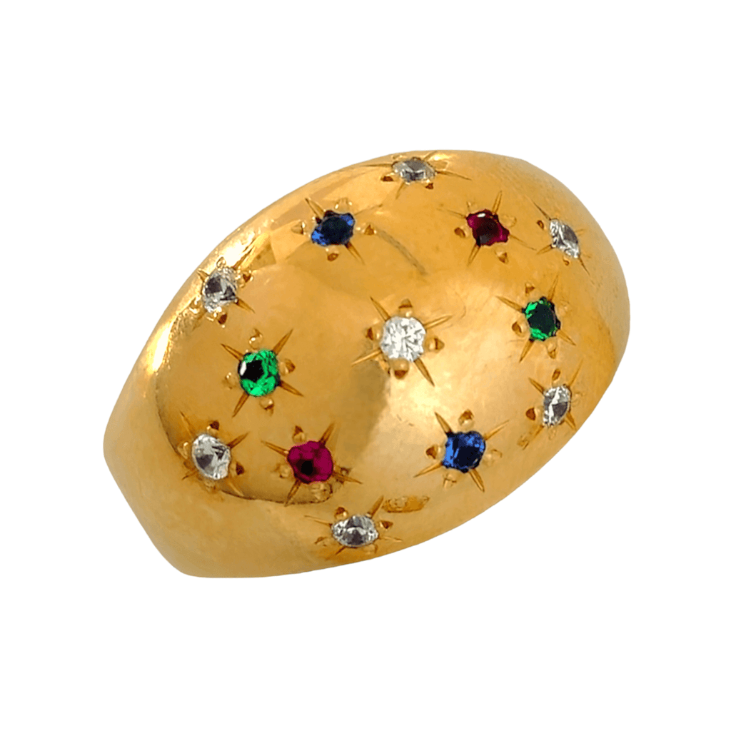 Gold Zirconia Ring