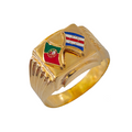 Gold Flags Ring