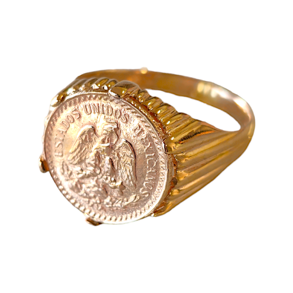 Bague en or de deux poids et demi