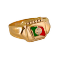 Bague Drapeau Or 