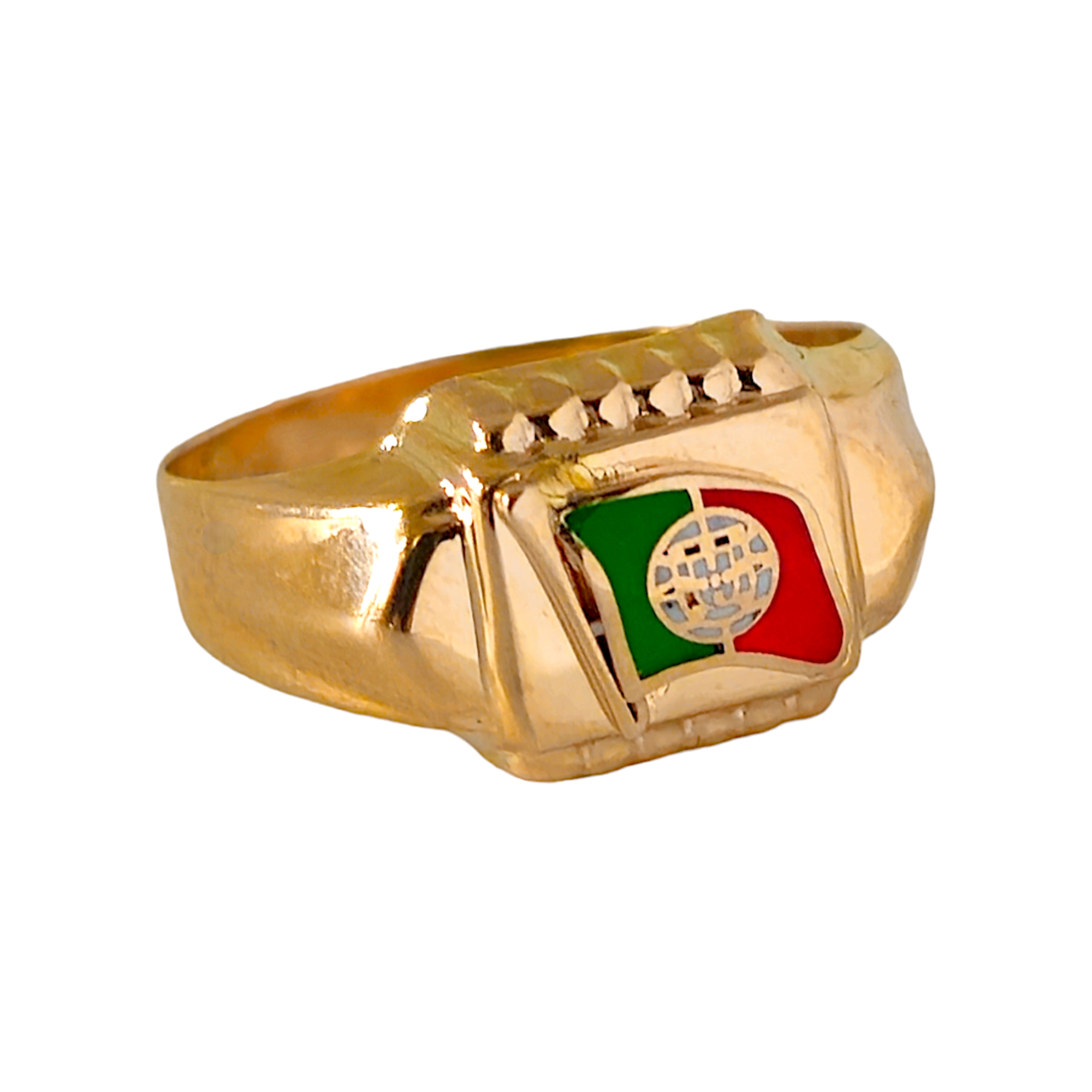 Bague Drapeau Or 