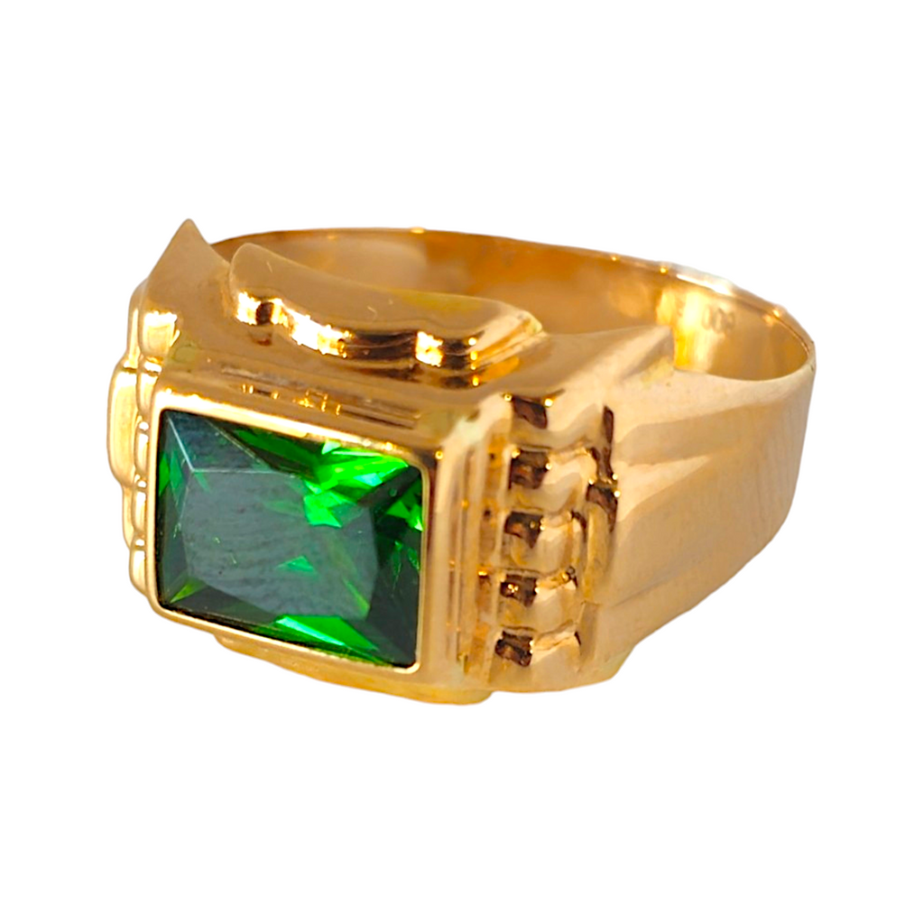 Bague Zircone Or Vert 