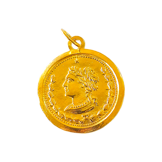 Medalha Prata Dourada