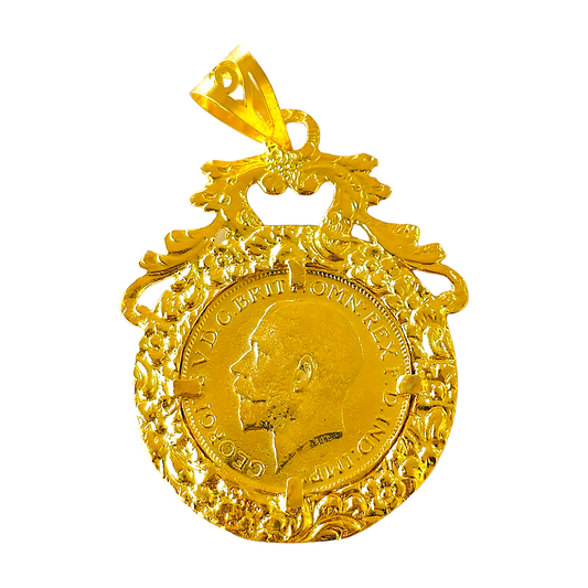 Medalha Libra Prata Dourada