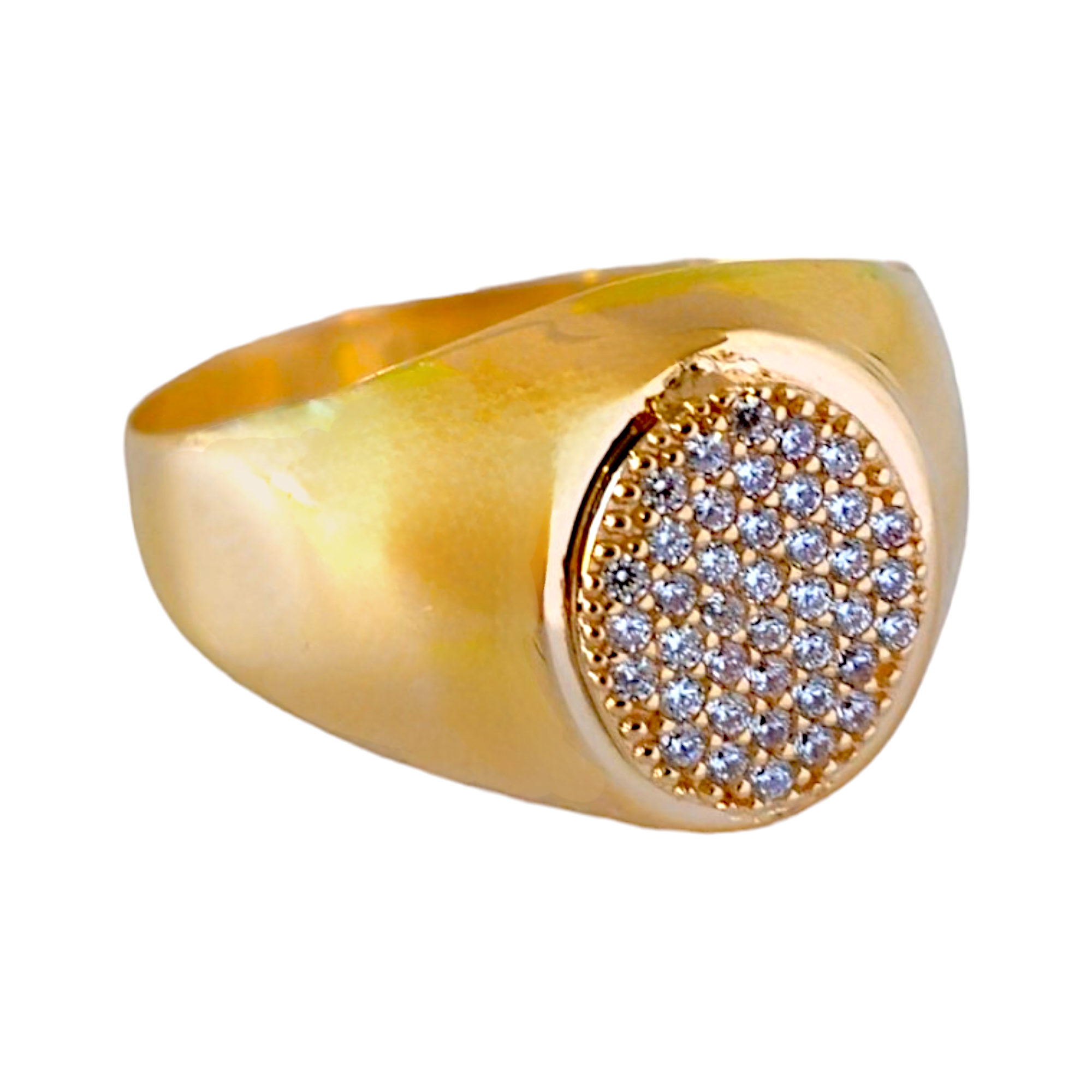 Bague en or avec zircon cubique