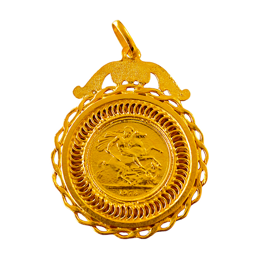 Medalha Libra Prata Dourada