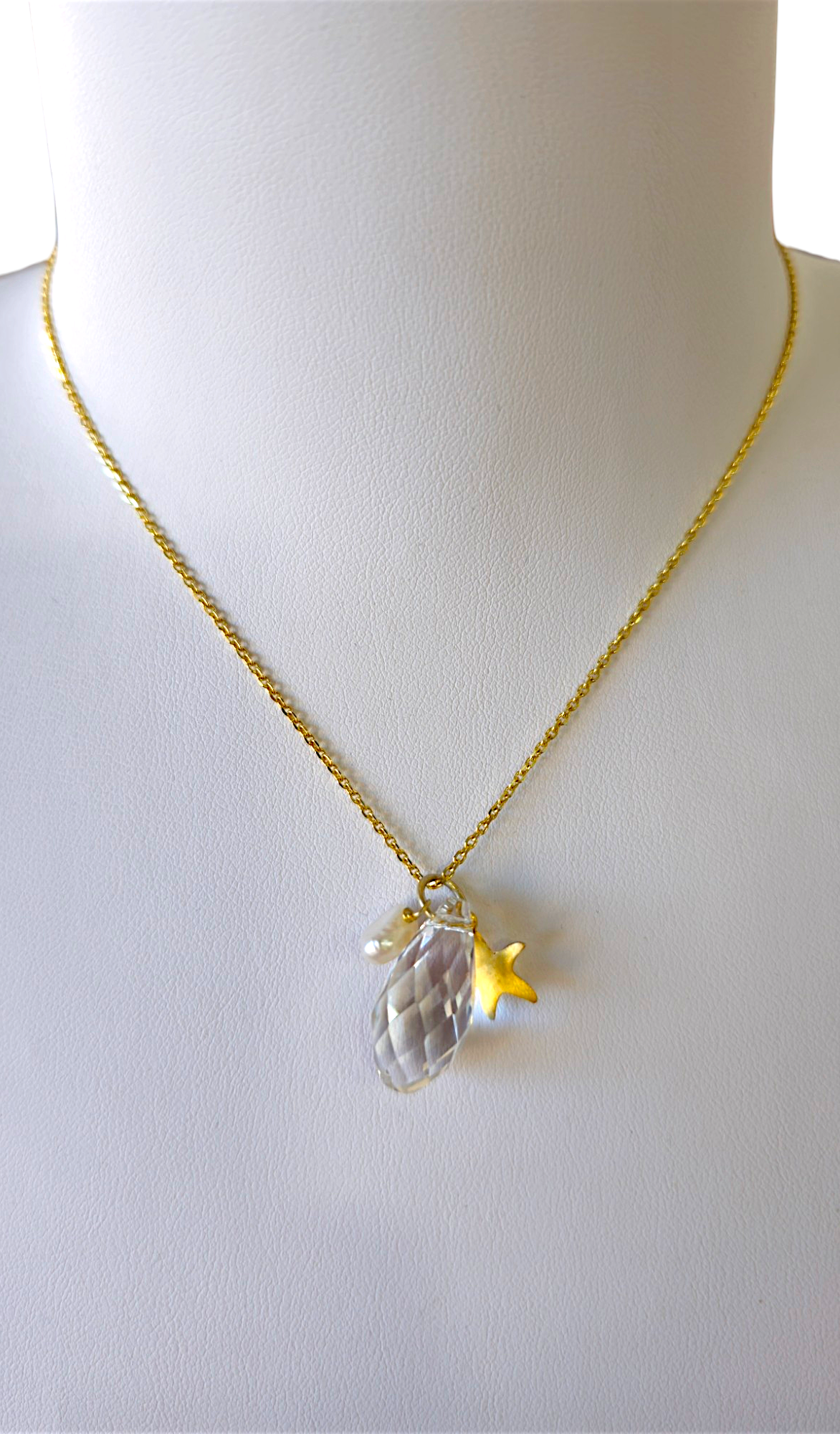 Collier en argent plaqué or