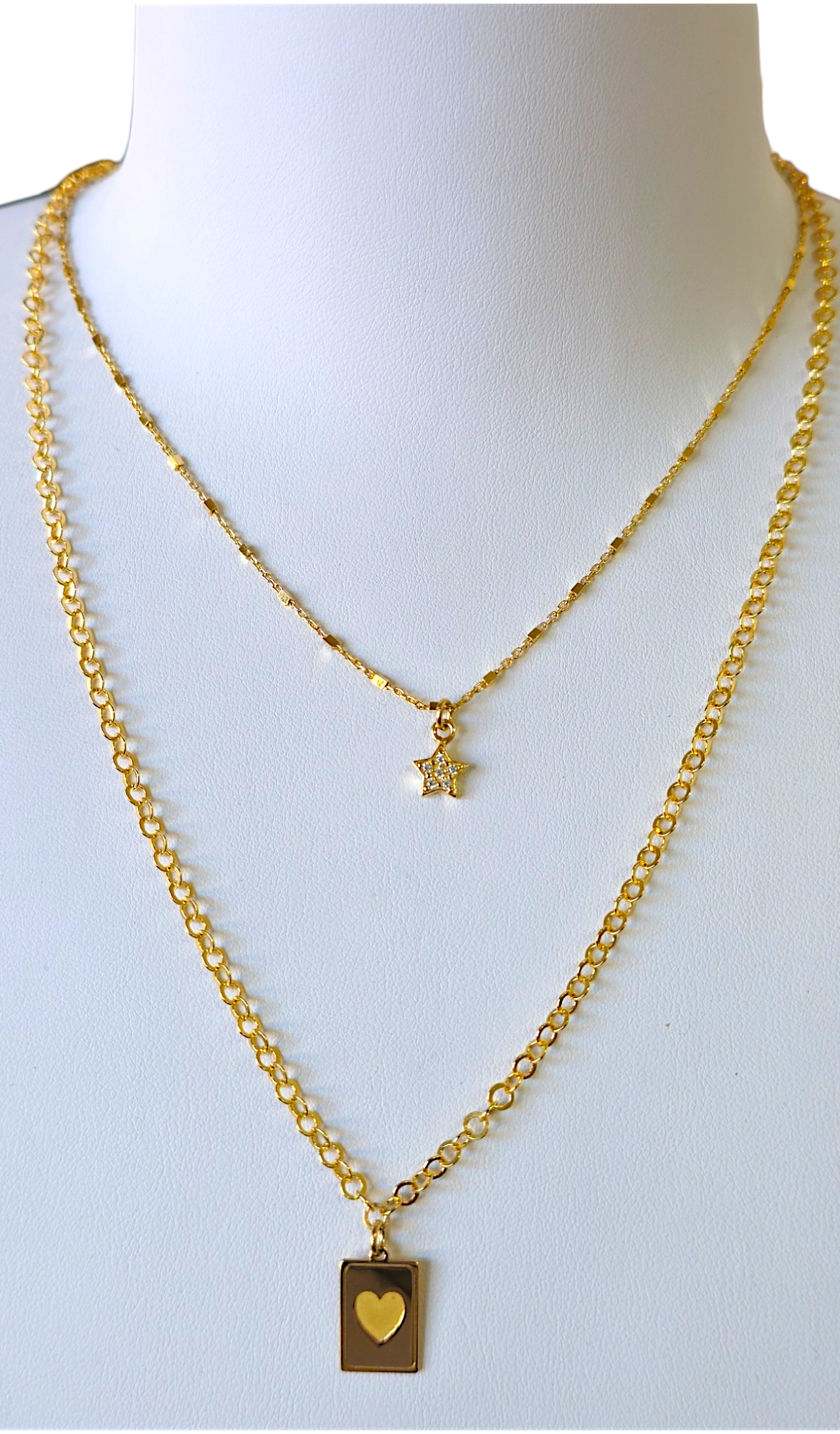 Collier en argent plaqué or