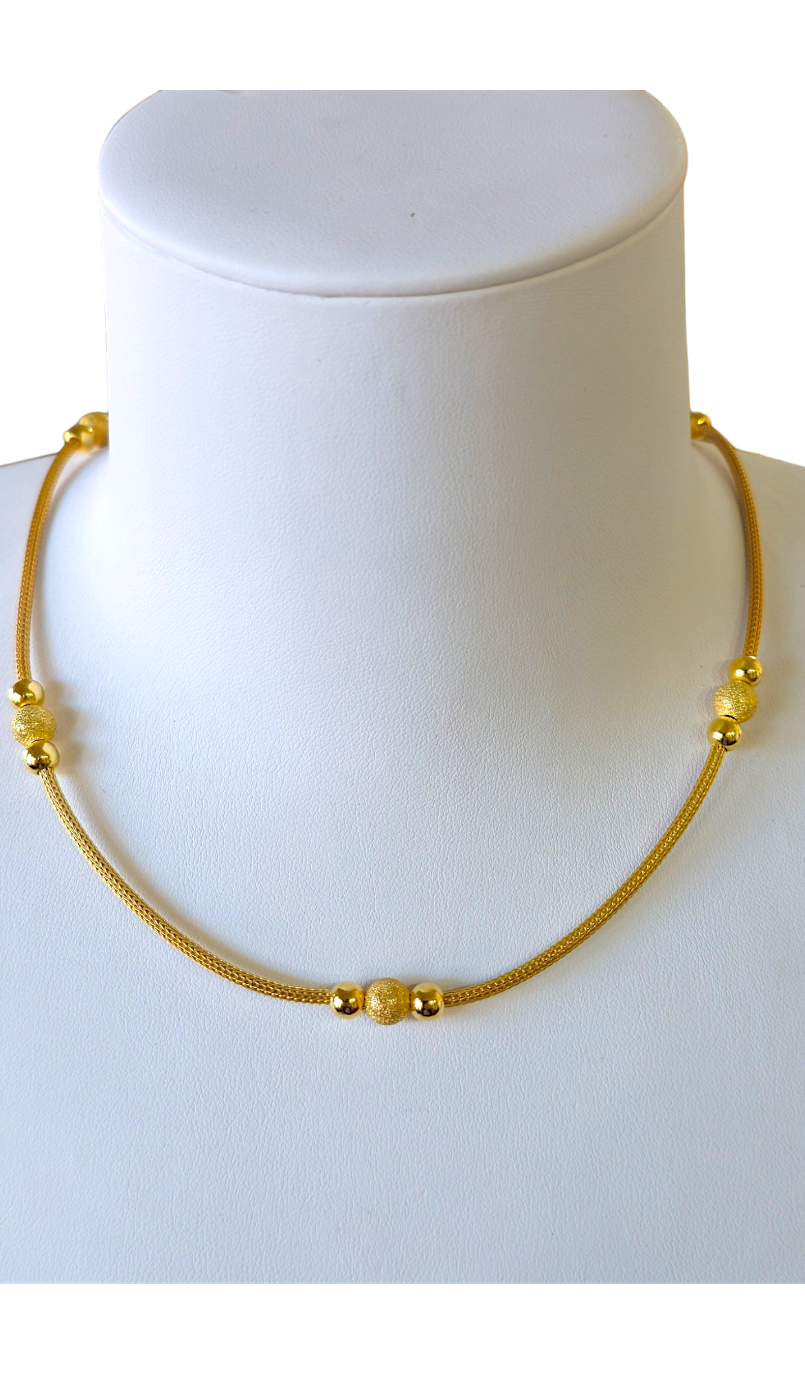 Collier en argent plaqué or