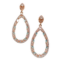 Boucles d'oreilles avec zircon cubique