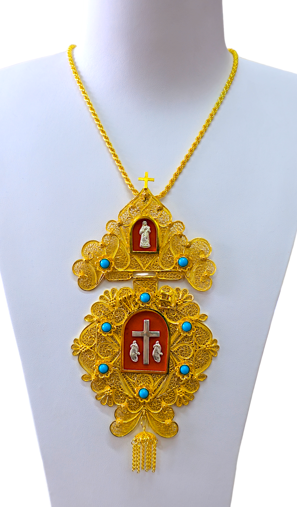 Collier en argent plaqué or