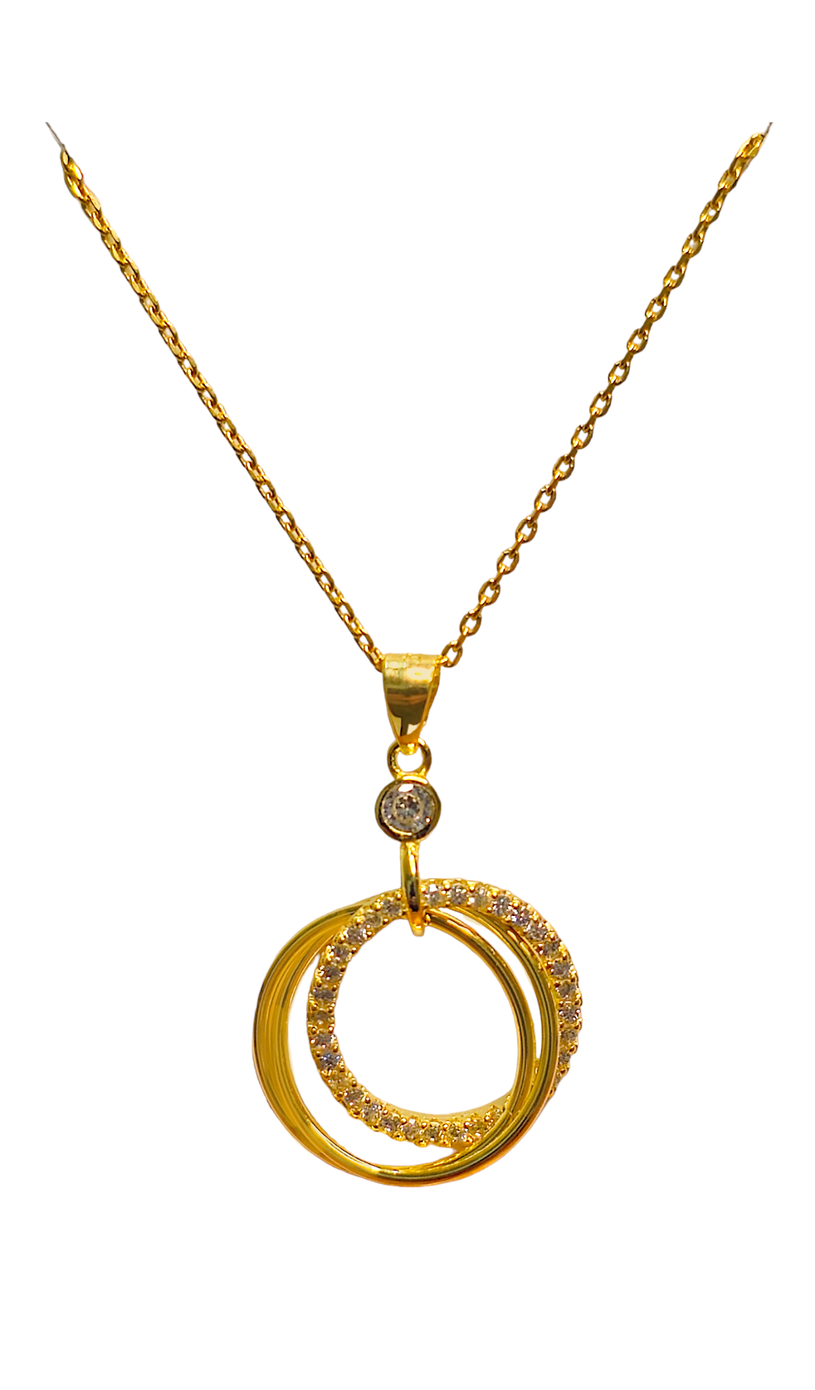 Collier en argent plaqué or