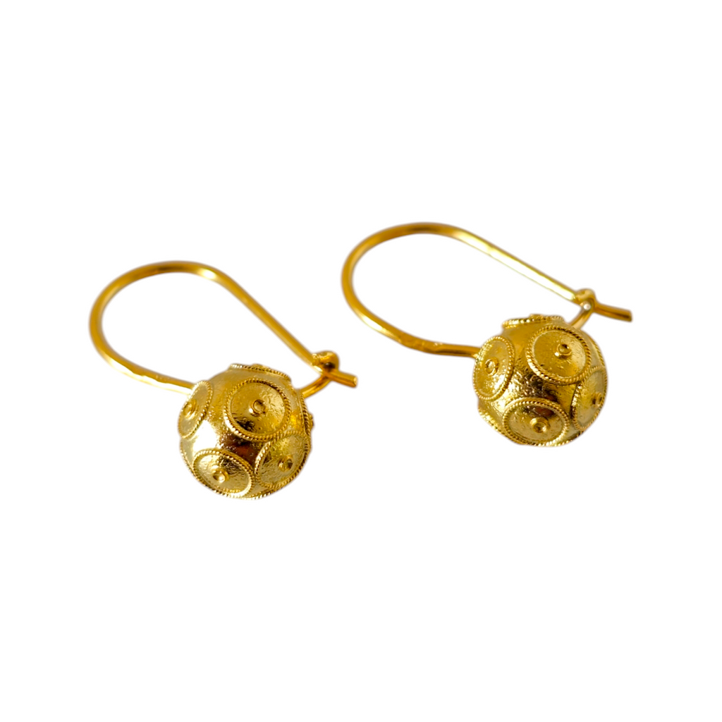 Boucles d'oreilles Viana Ball 8 mm en or
