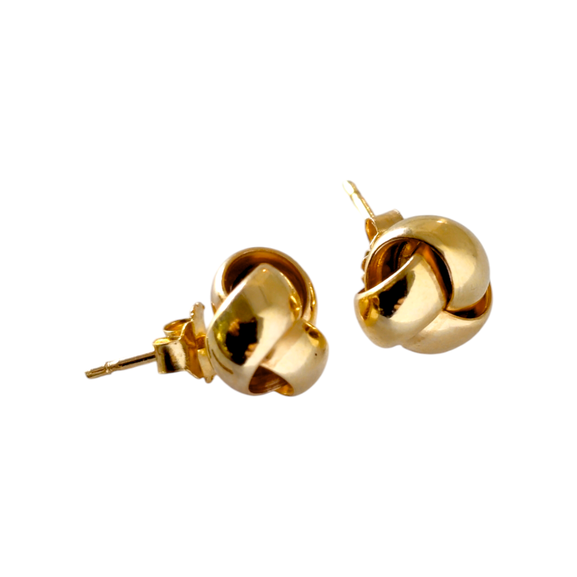 Boucles d'oreilles chou doré 