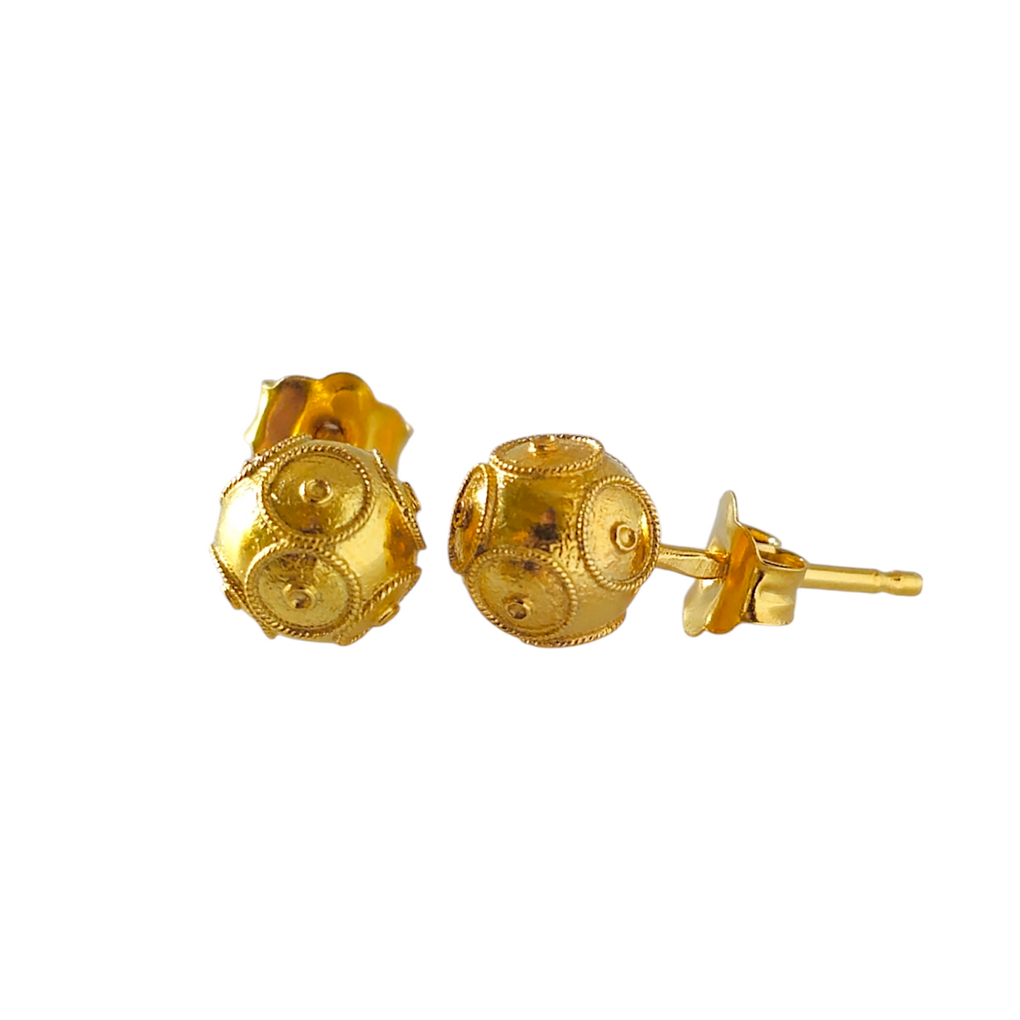 Brincos Bola de Viana 7mm Ouro