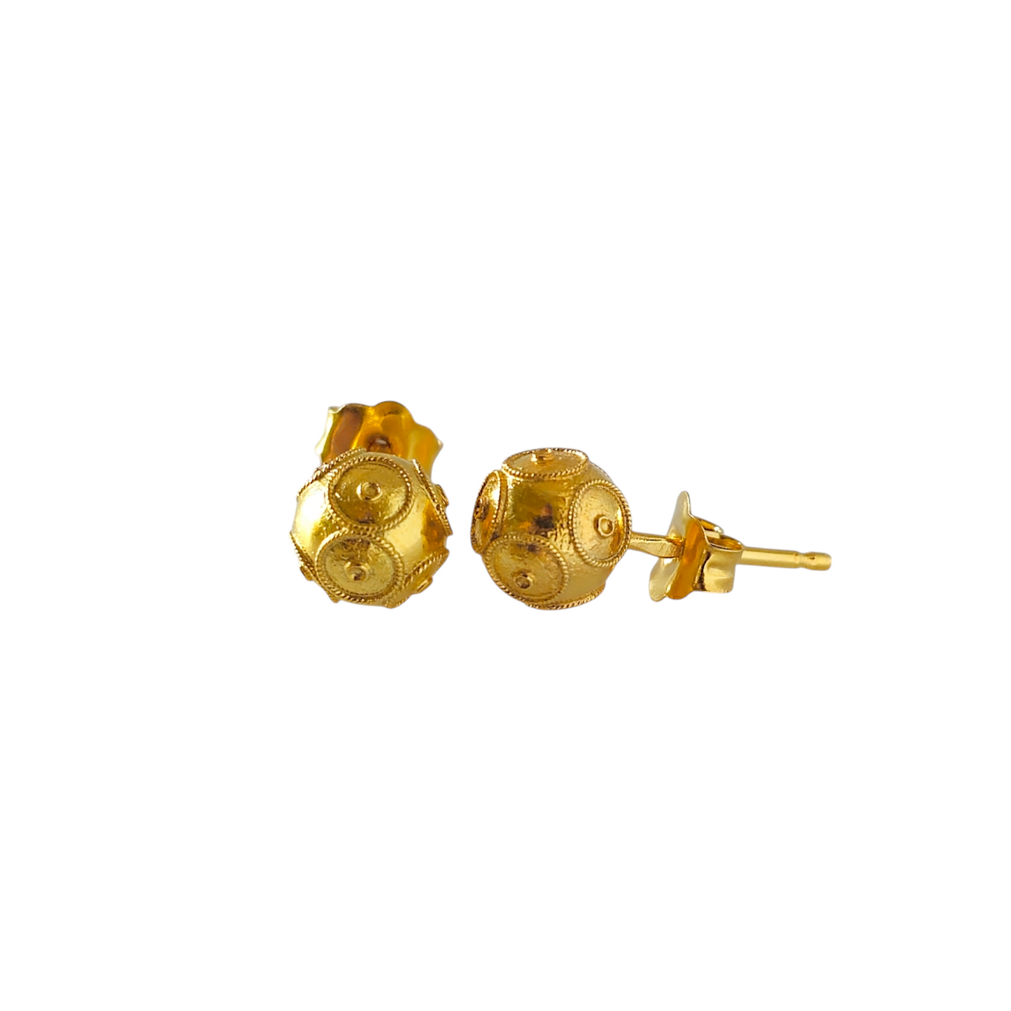 Brincos Bola de Viana 5mm Ouro