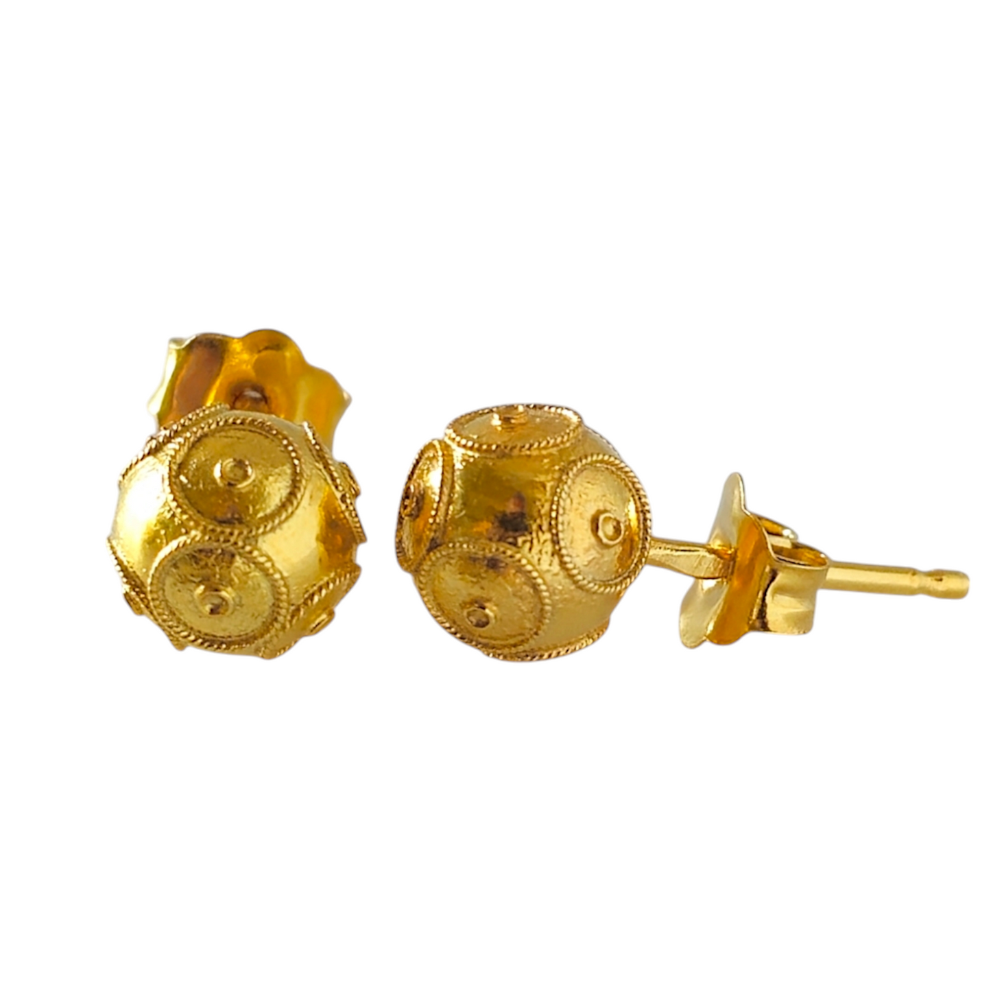 Brincos Bola de Viana 10mm Ouro