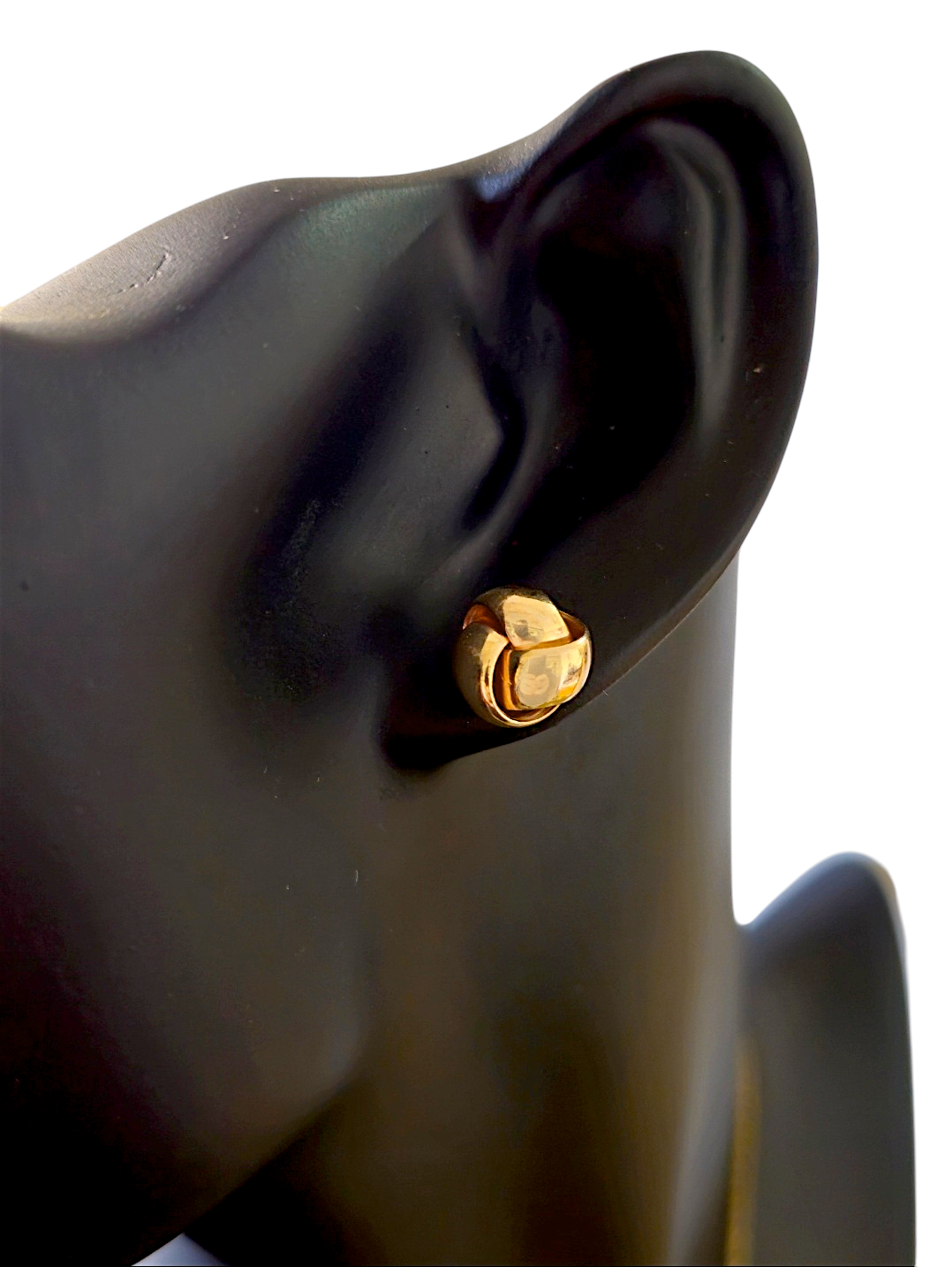 Boucles d'oreilles chou doré 