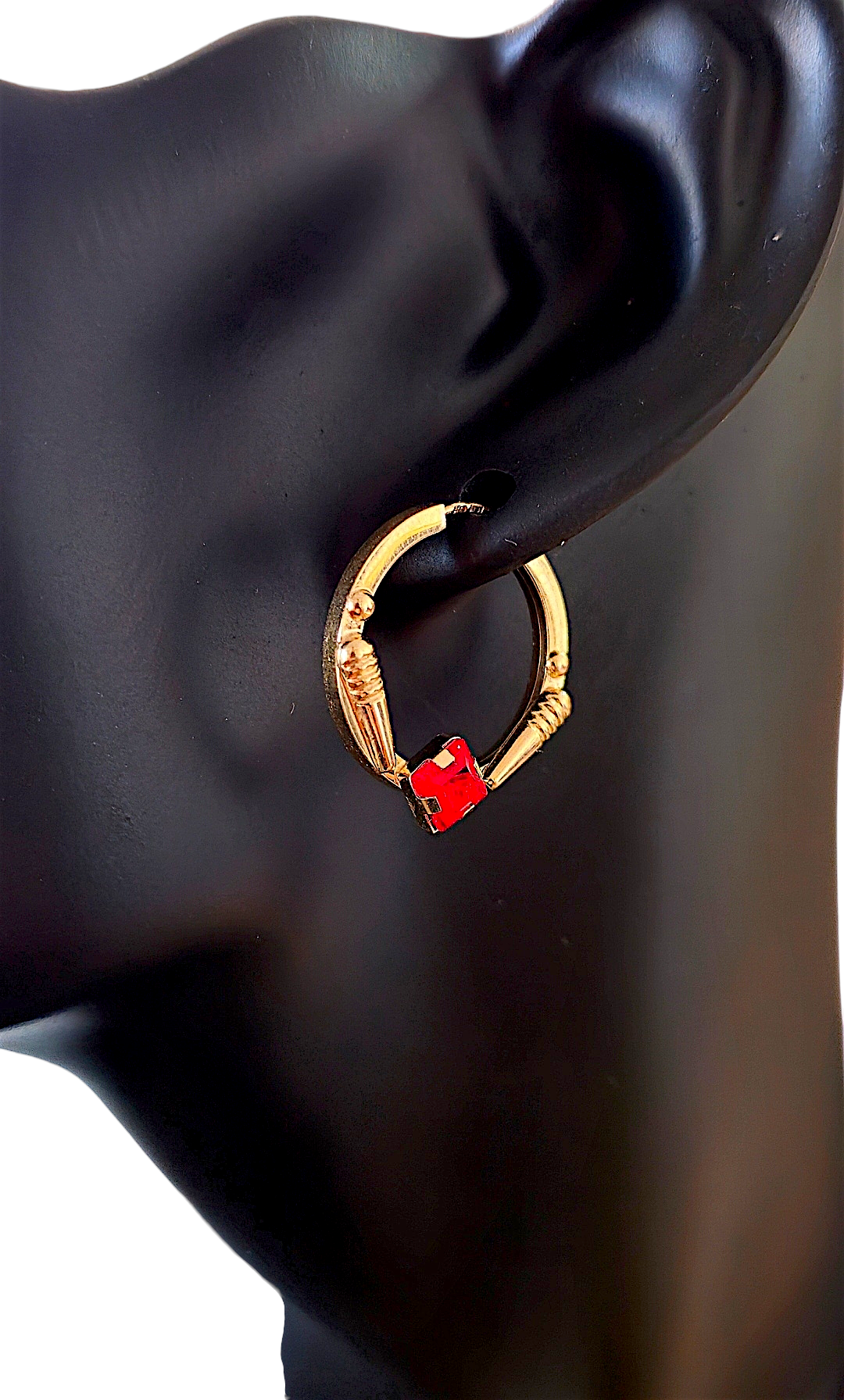 Boucles d'oreilles créoles dorées