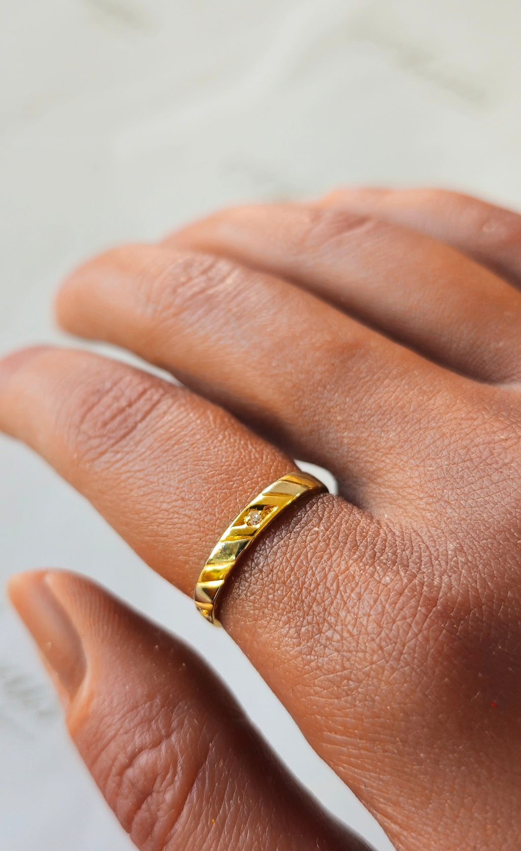 Aliança Diamantes Ouro