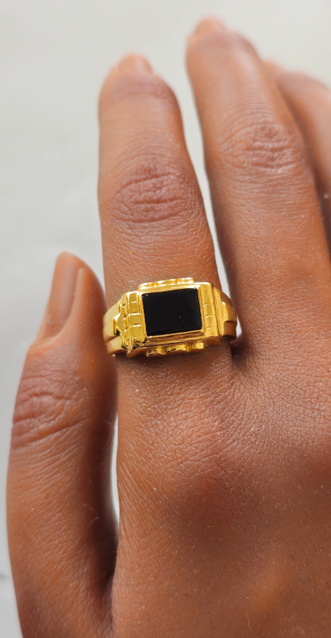 Bague en argent plaqué or