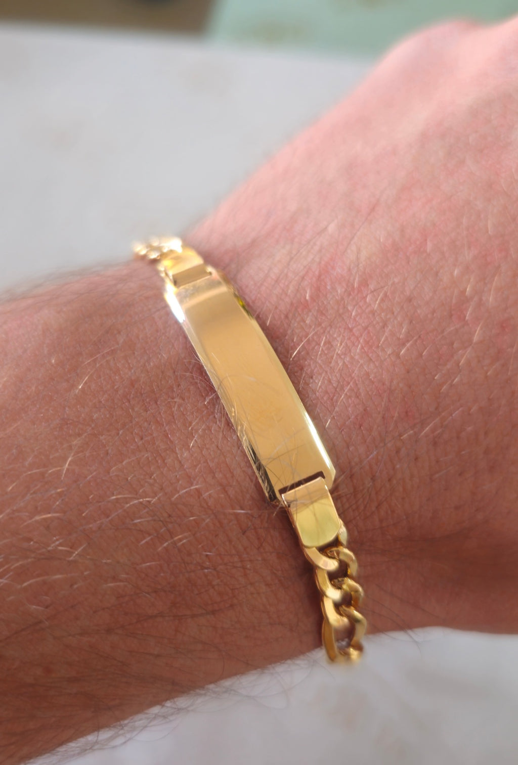 Bracelet plaqué or.