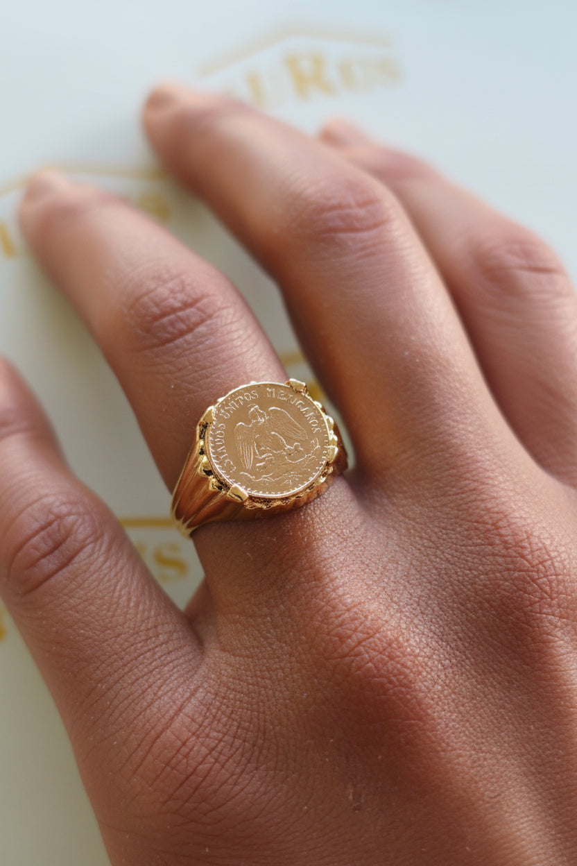 Bague En Or Deux Pesos 