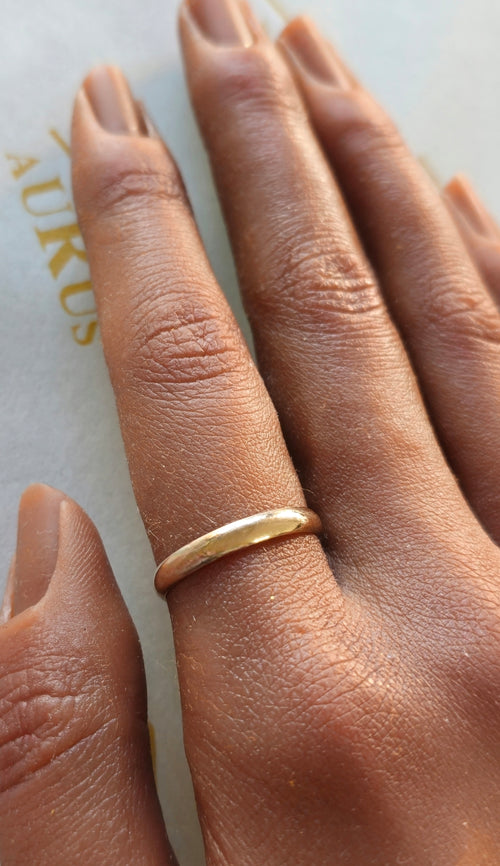 Aliança Meia Cana 3mm