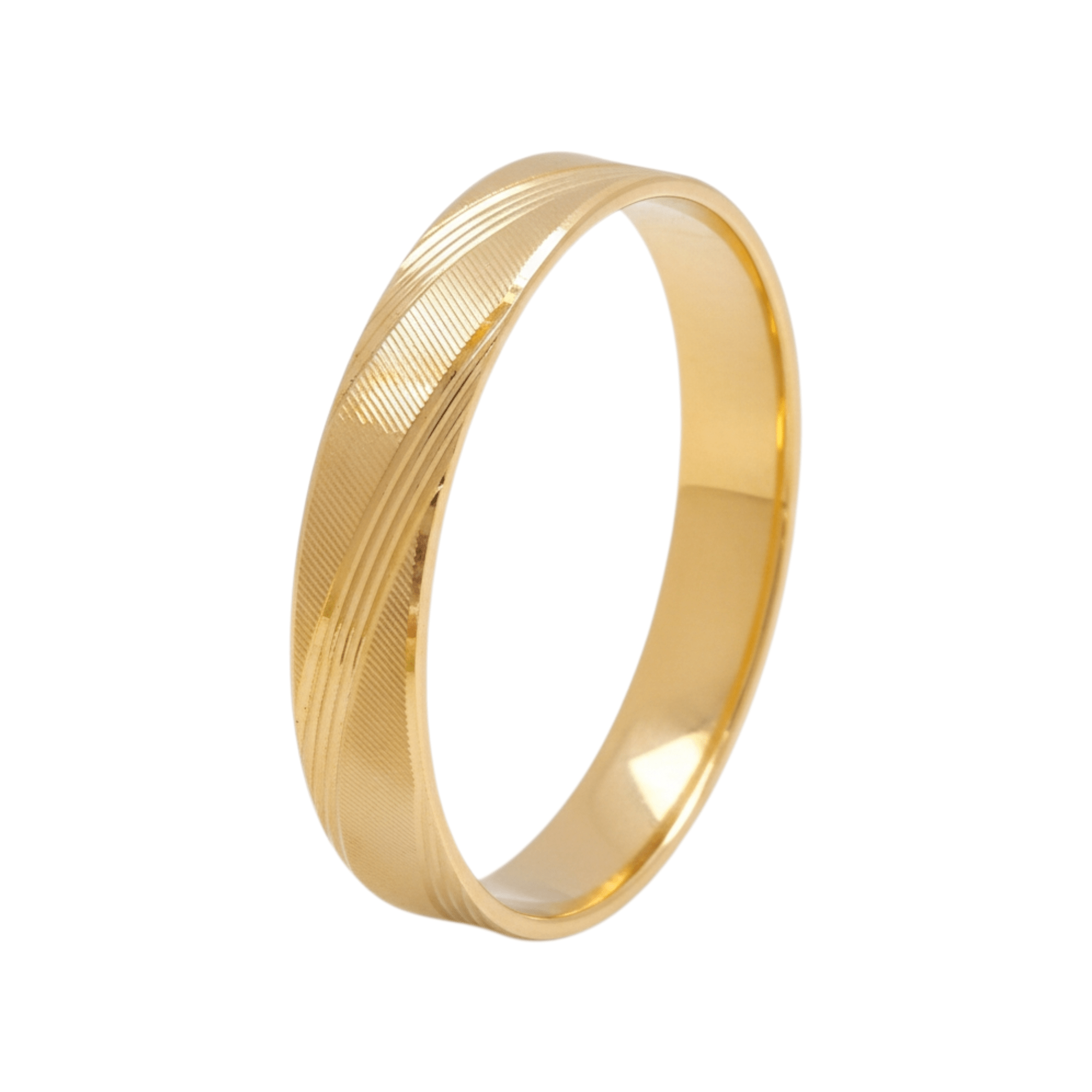 Aliança 4mm Ouro - Aurus Jóias