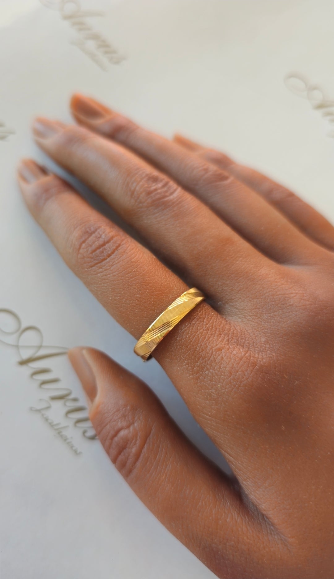 Aliança 4mm Ouro - Aurus Jóias