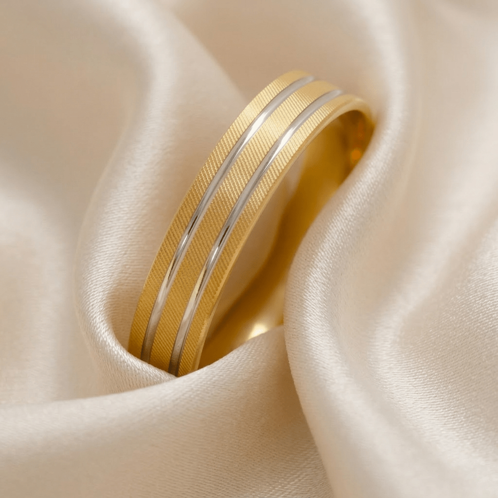 Aliança 4mm Ouro - Aurus Jóias