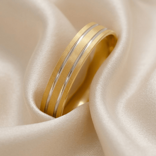 Aliança 4mm Ouro - Aurus Jóias