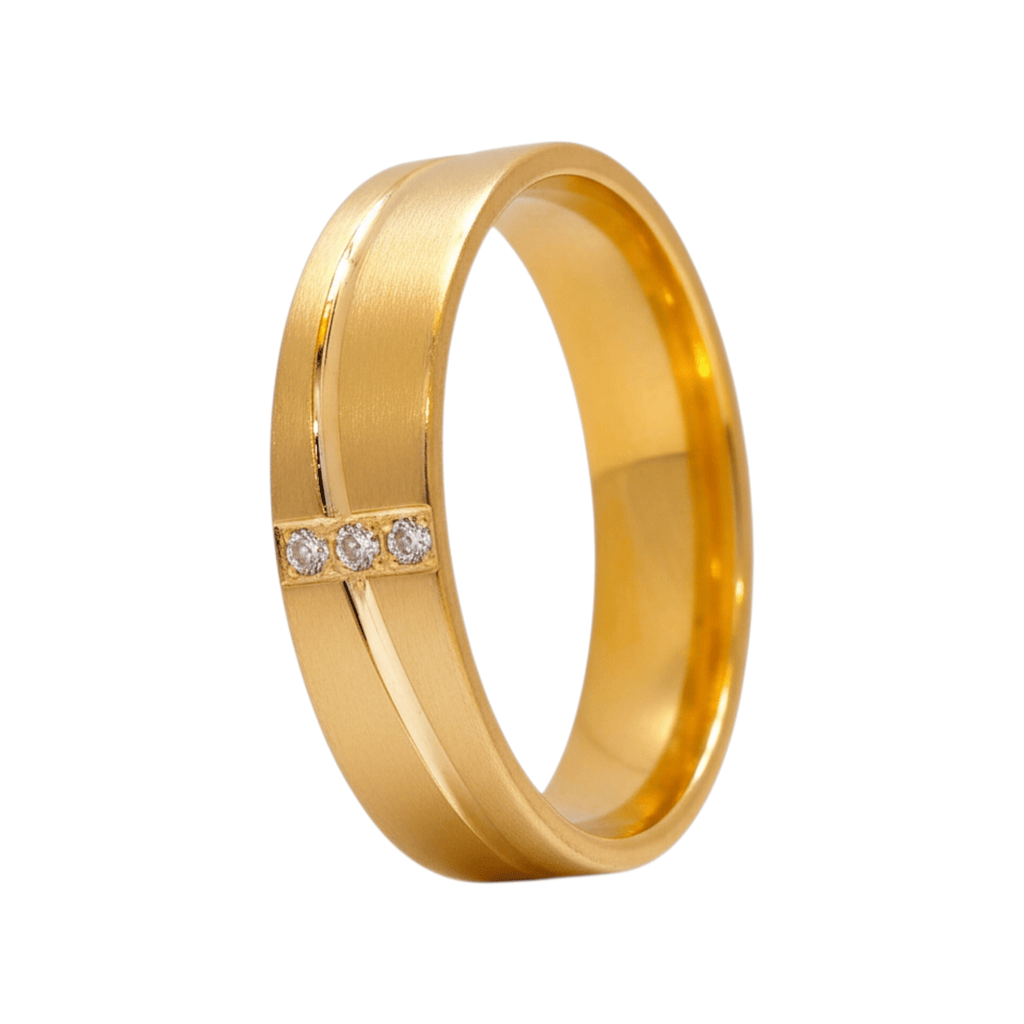 Aliança 5mm Ouro - Aurus Jóias