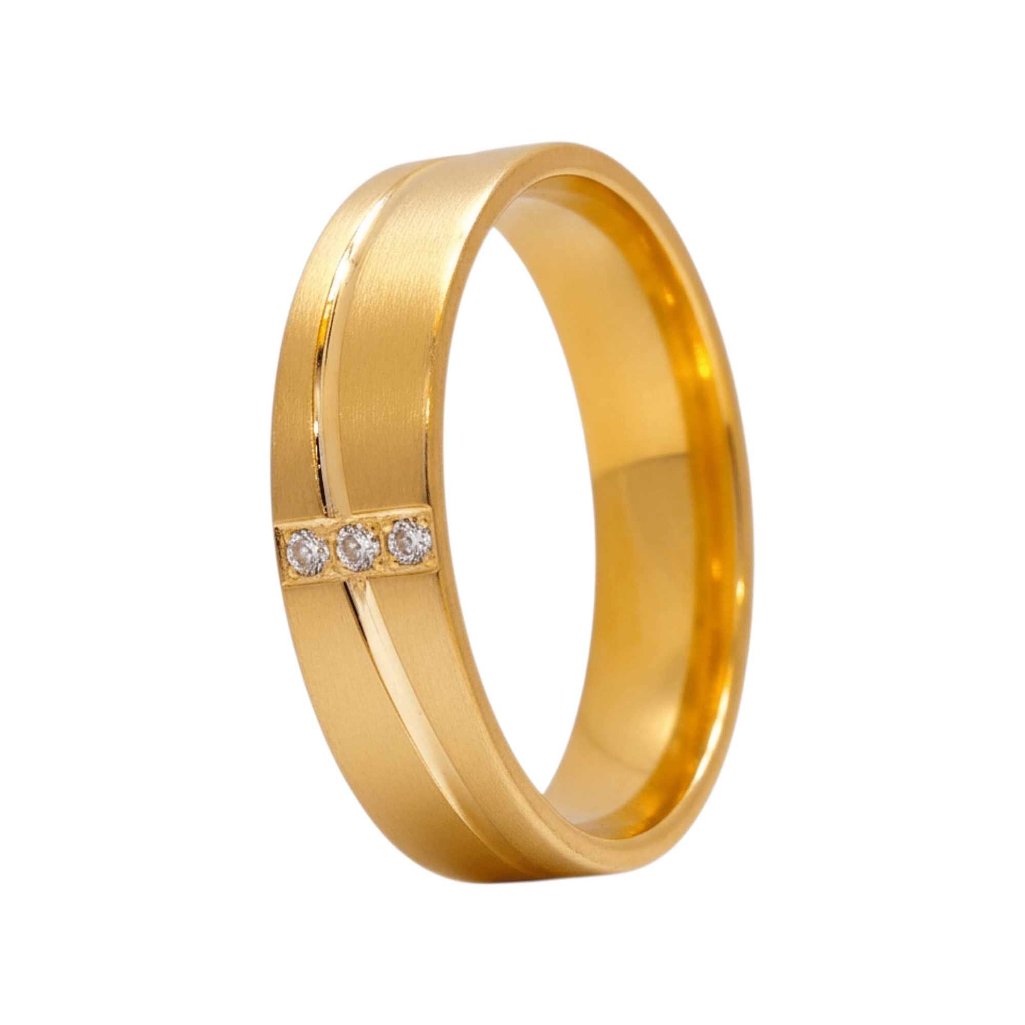 Aliança 5mm Ouro - Aurus Jóias