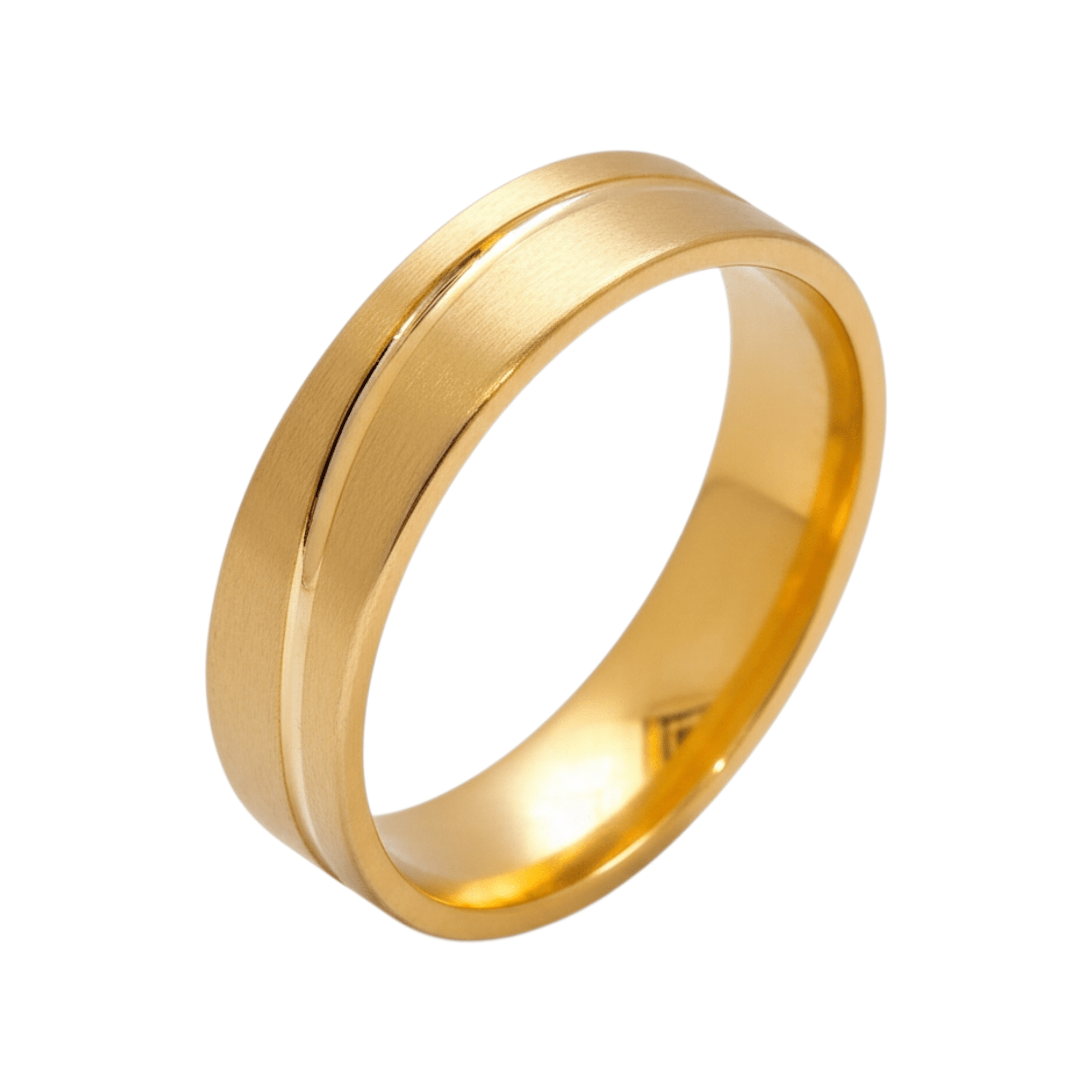 Aliança 5mm Ouro - Aurus Jóias