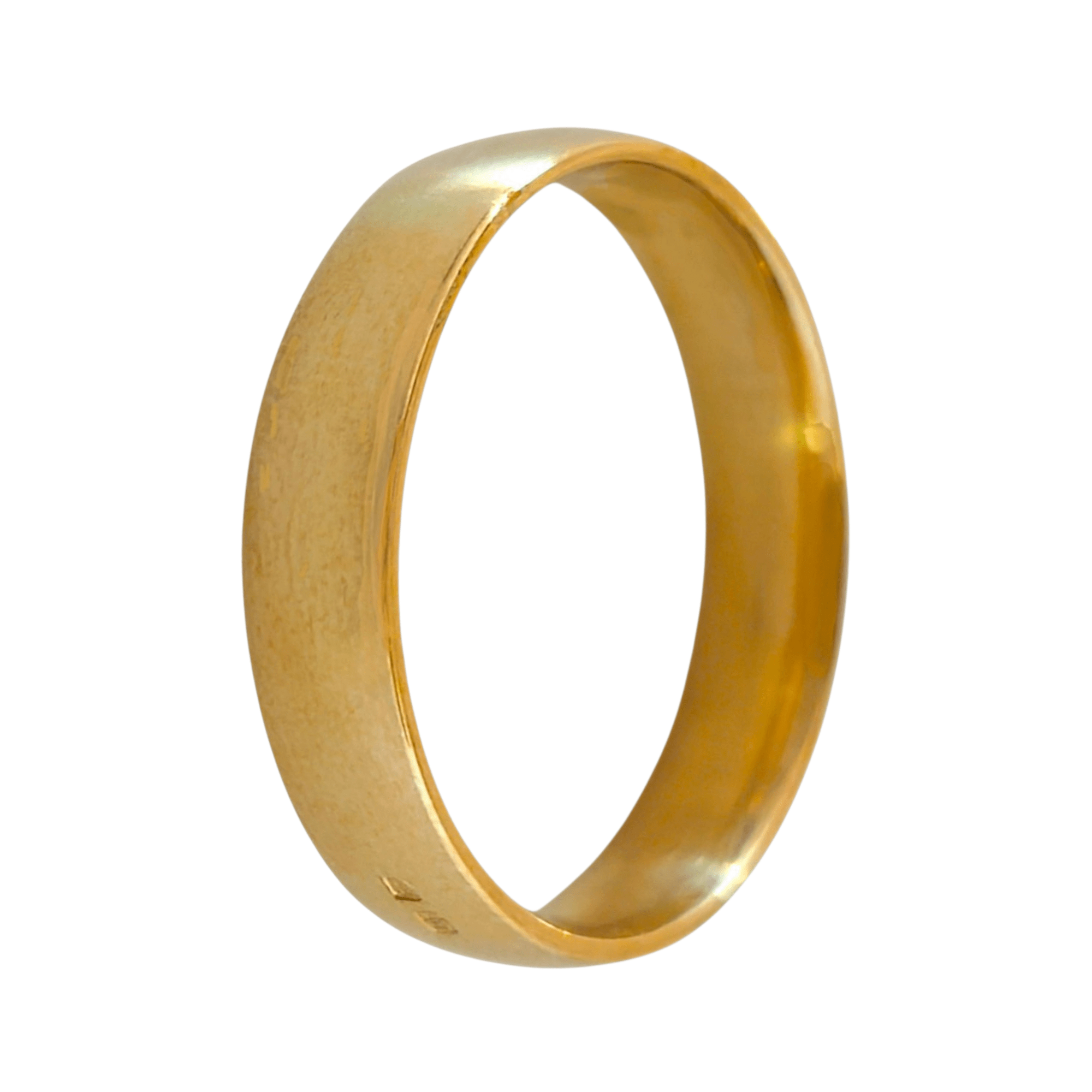 Aliança 7mm Amendoada Ouro - Aurus Jóias