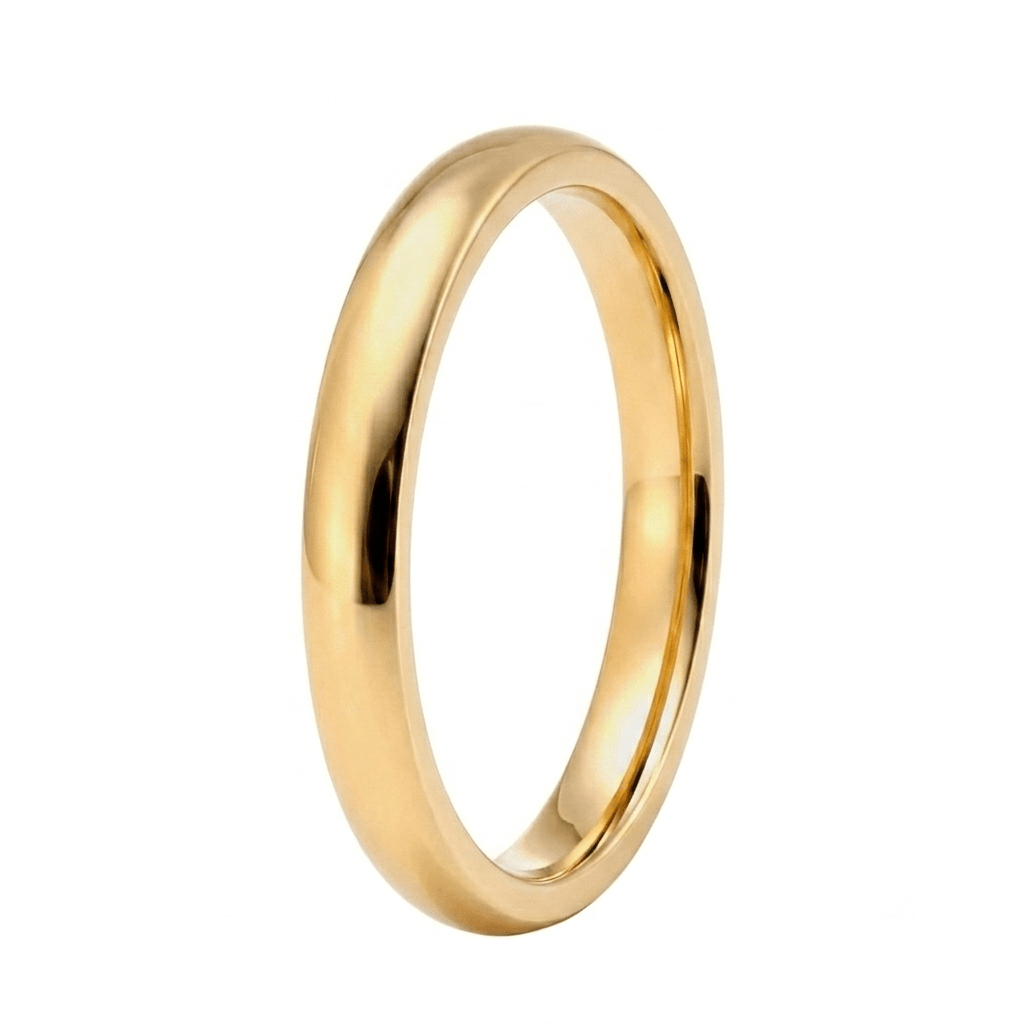 Aliança Amendoada Ouro 3mm - Aurus Jóias