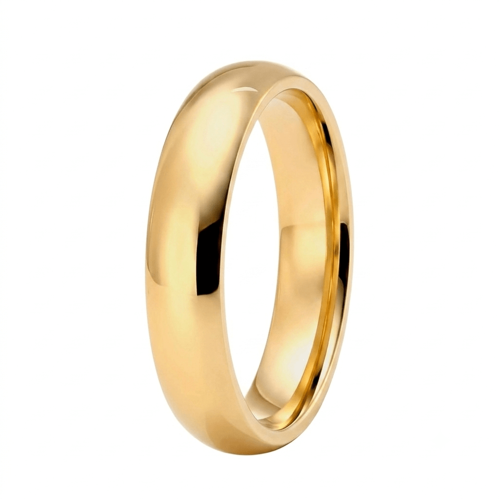Aliança Amendoada Ouro 5mm - Aurus Jóias