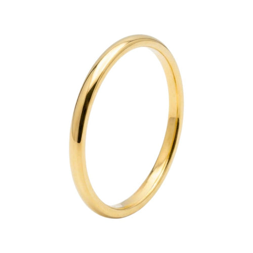 Aliança Meia Cana 2mm Ouro - Aurus Jóias