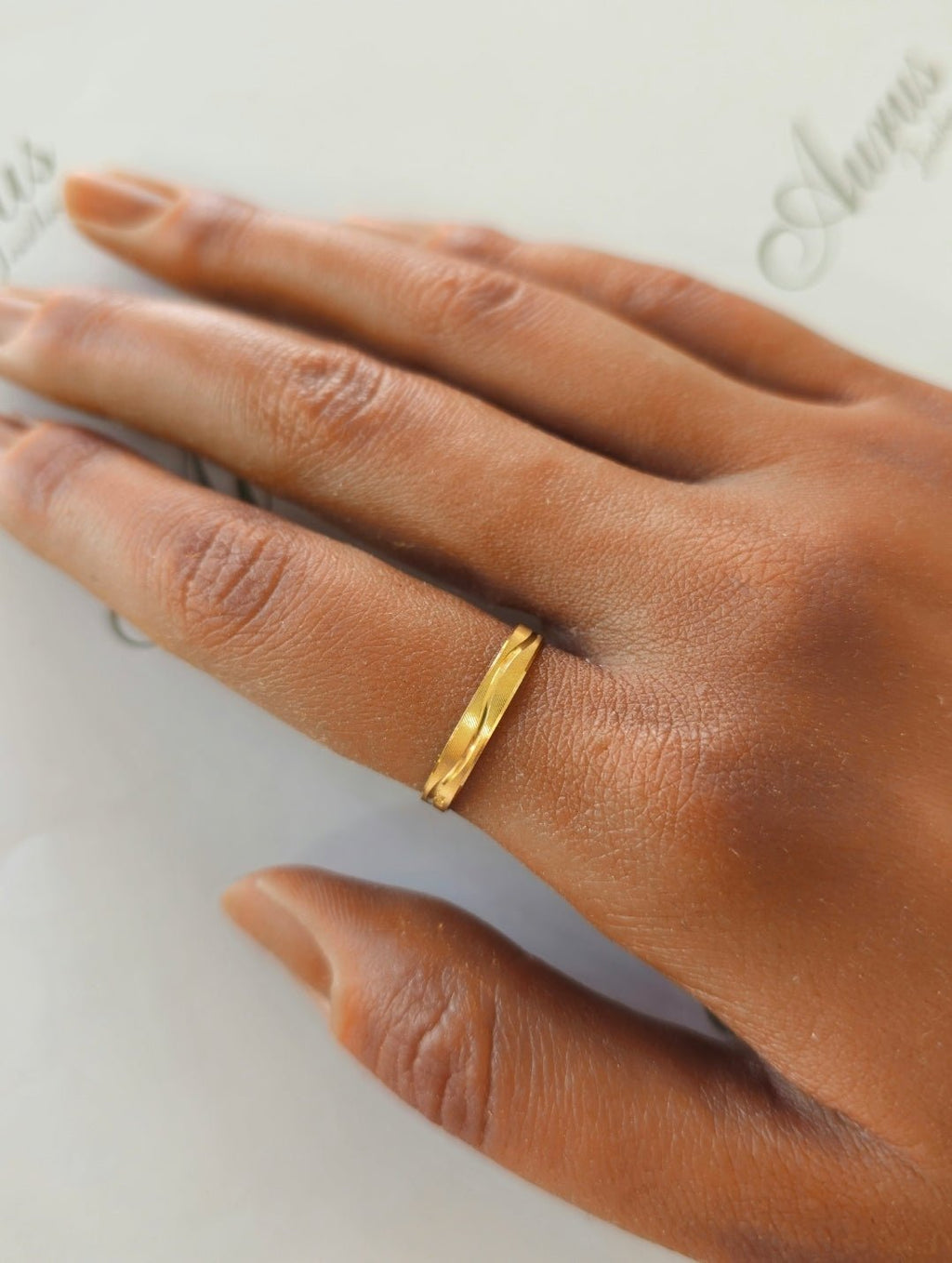 Aliança Ouro 3mm - Aurus Jóias