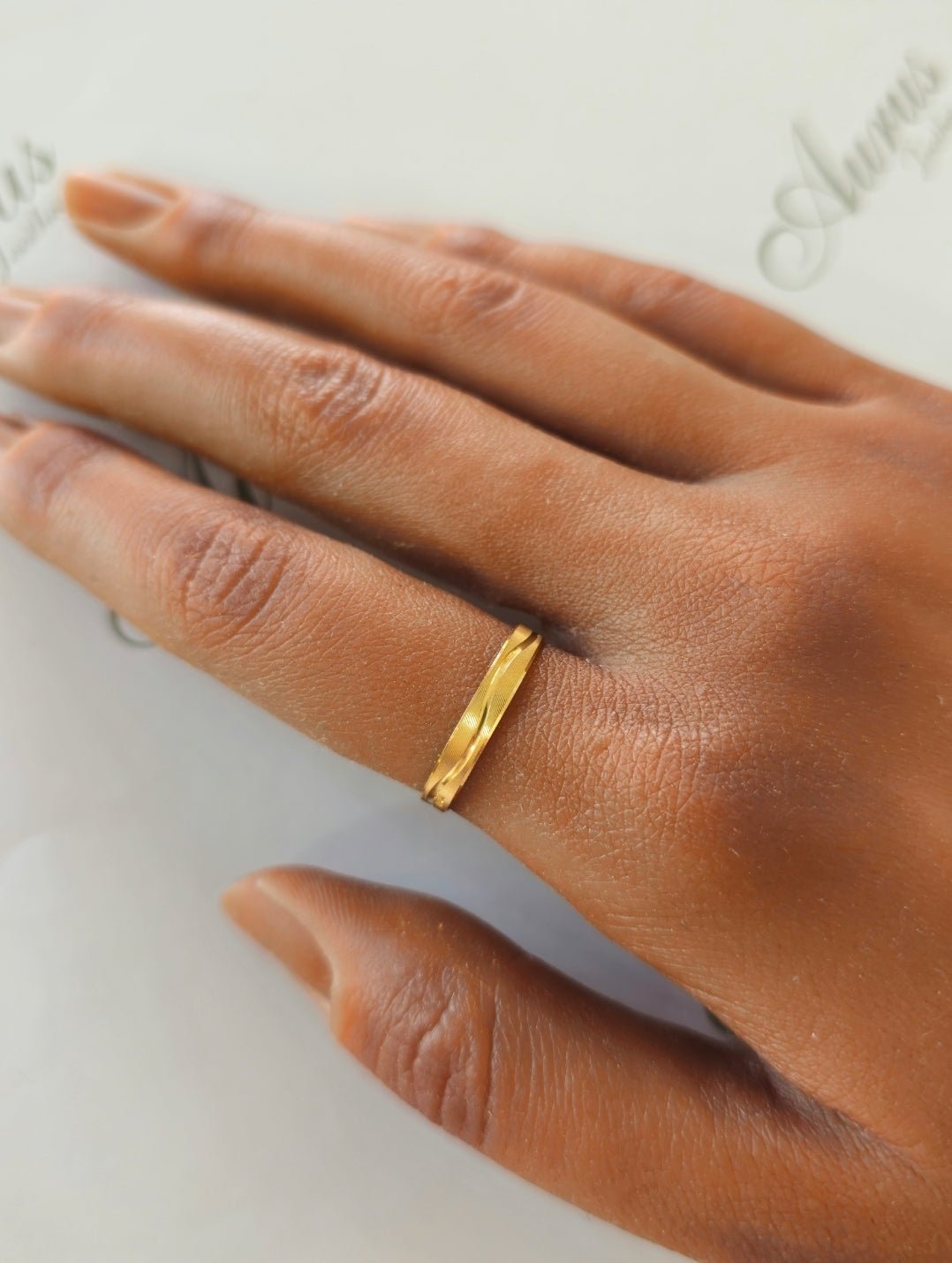 Aliança Ouro 3mm - Aurus Jóias