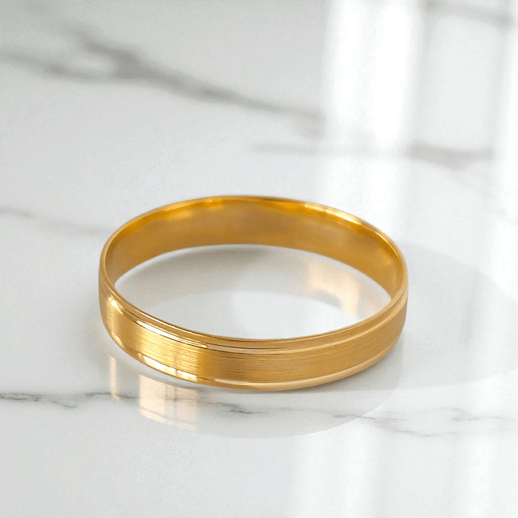 Aliança Ouro 4mm - Aurus Jóias