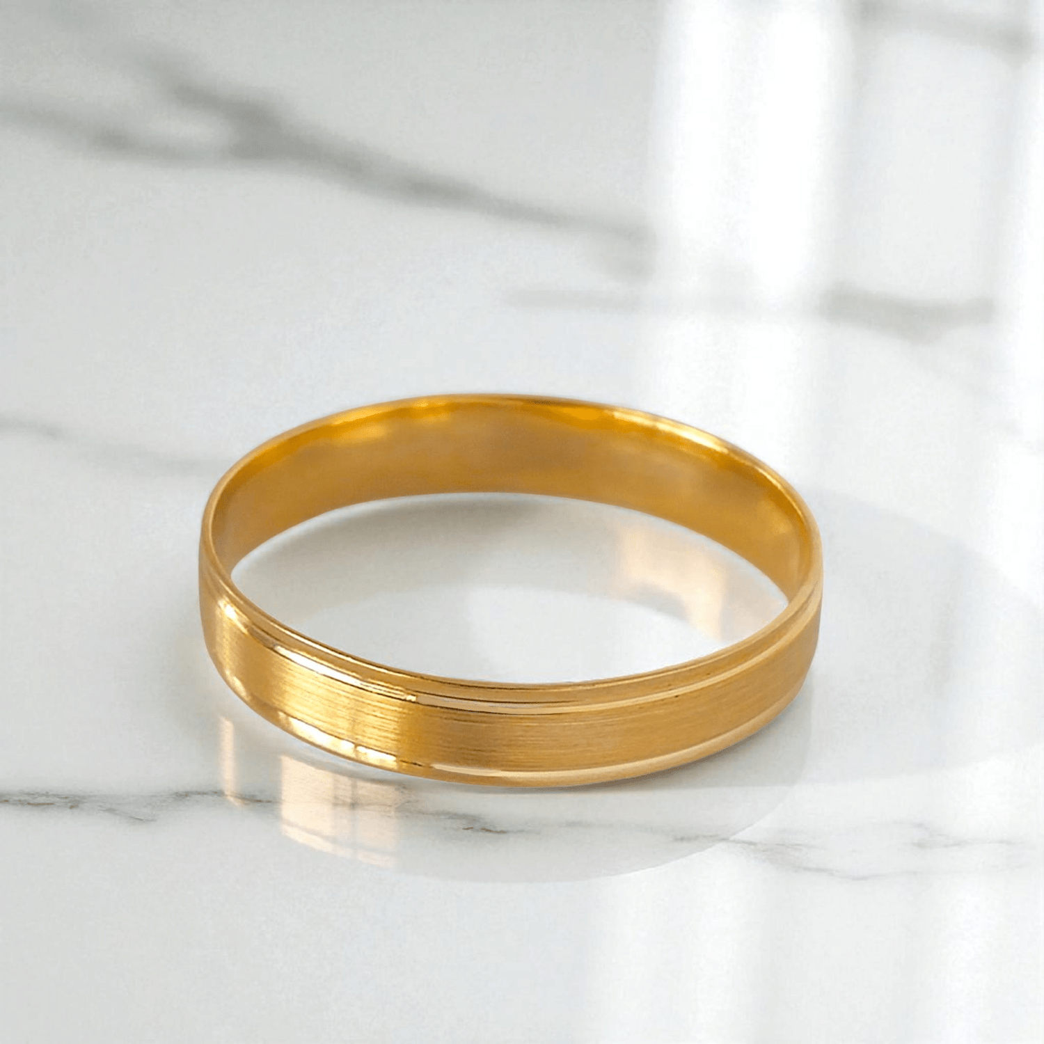 Aliança Ouro 4mm - Aurus Jóias